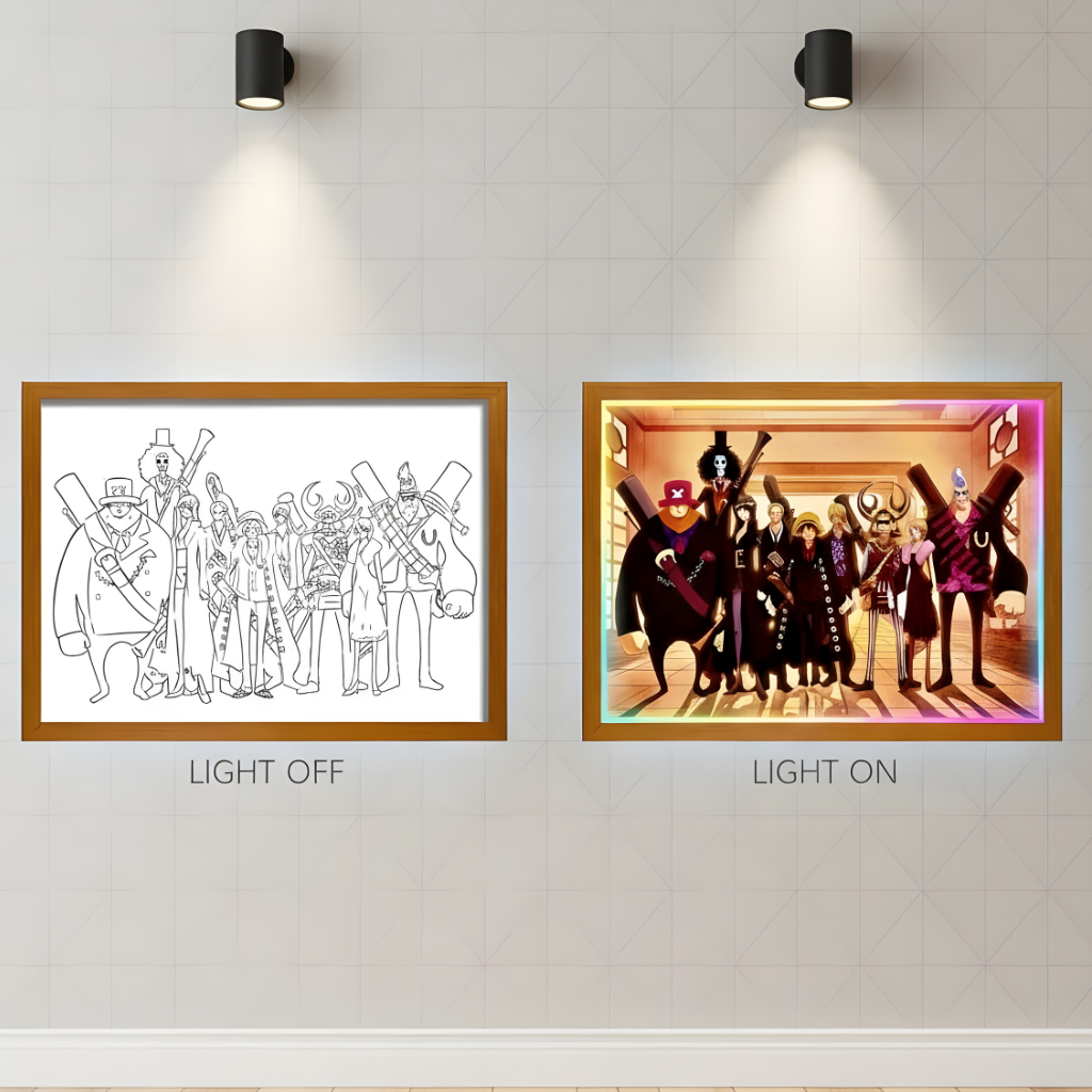 One Piece LED Frame Art