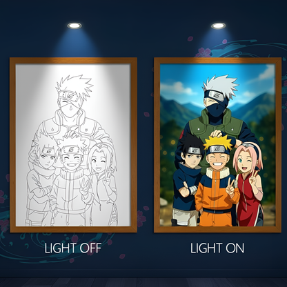 Young Naruto LED Light Frame