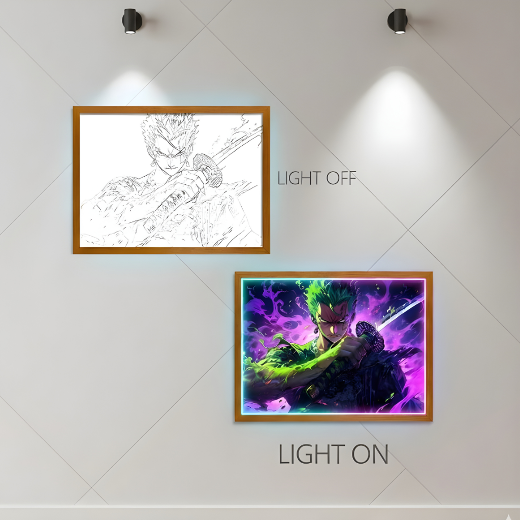 One Piece LED Frame Art
