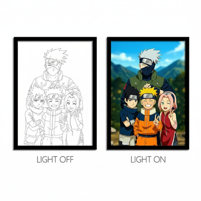 Young Naruto LED Light Frame