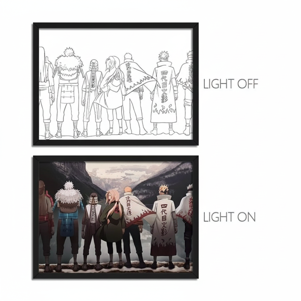 Young Naruto LED Light Frame