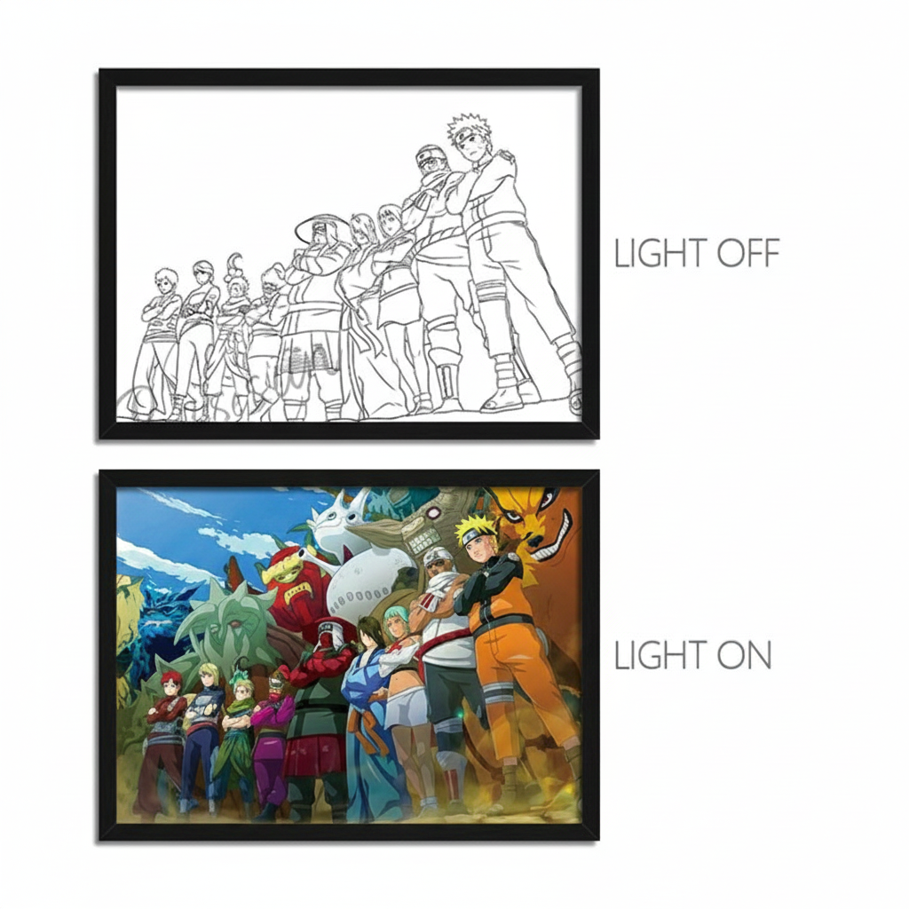Young Naruto LED Light Frame