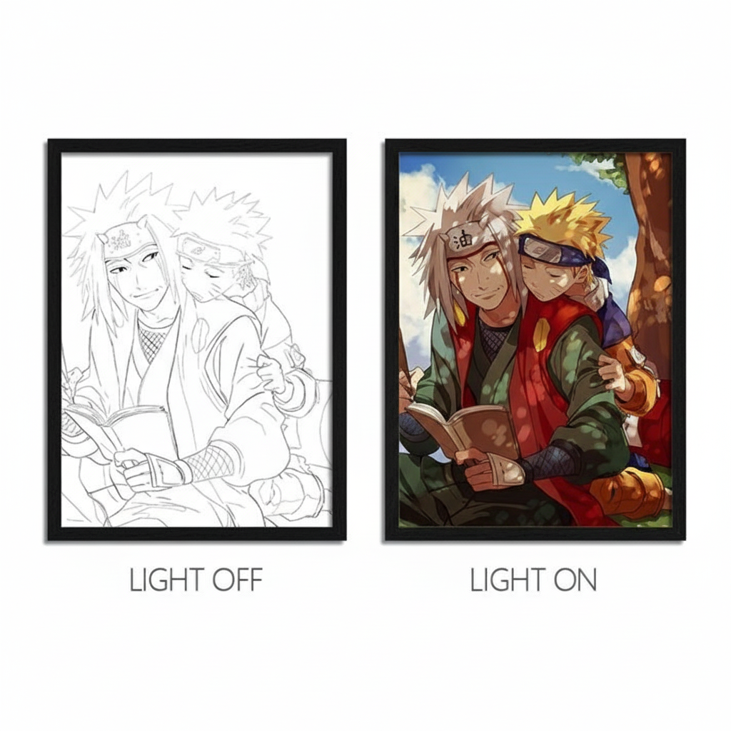 Young Naruto LED Light Frame