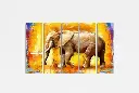 ELEPHANT PAINTING :Vibrant Elephant Sunboard Print