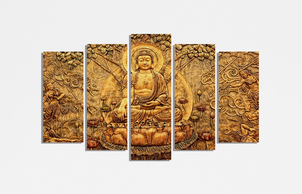 Buddha ji:Buddha Ji's Serene Wisdom Sunboard Print shape 3