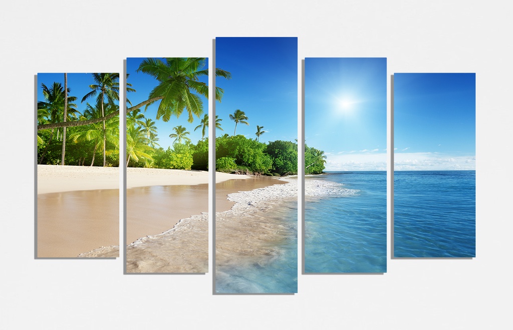 Beach:Sunlit Island Escape Sunboard Print shape 3